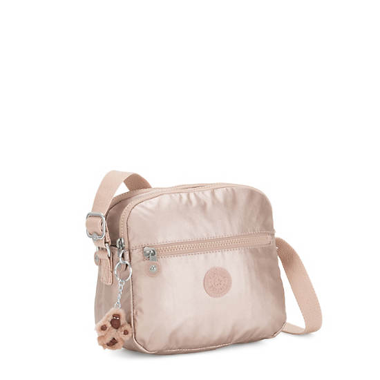 Kipling Keefe Metallic Crossbodytassen Goud | België 2031XY